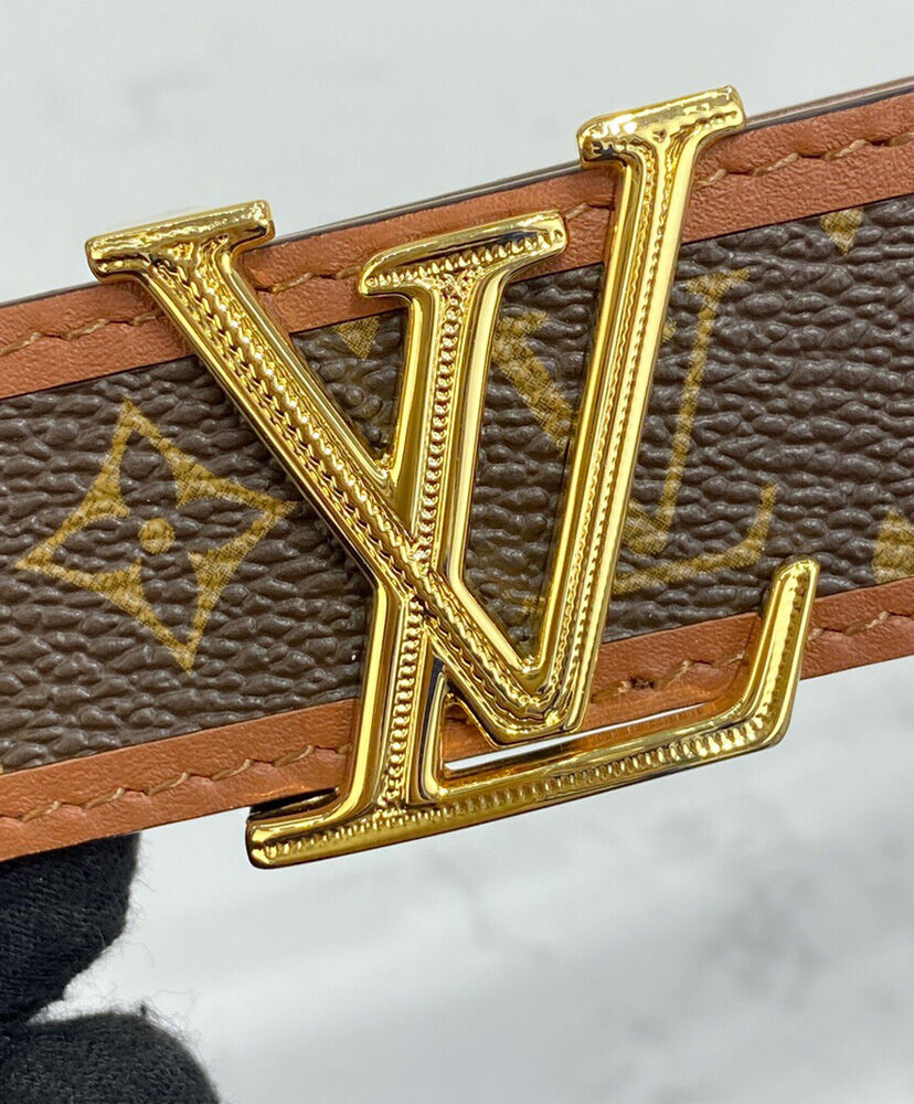 Louis Vuitton Belt LV Chain 30mm Reversible Belt Brown