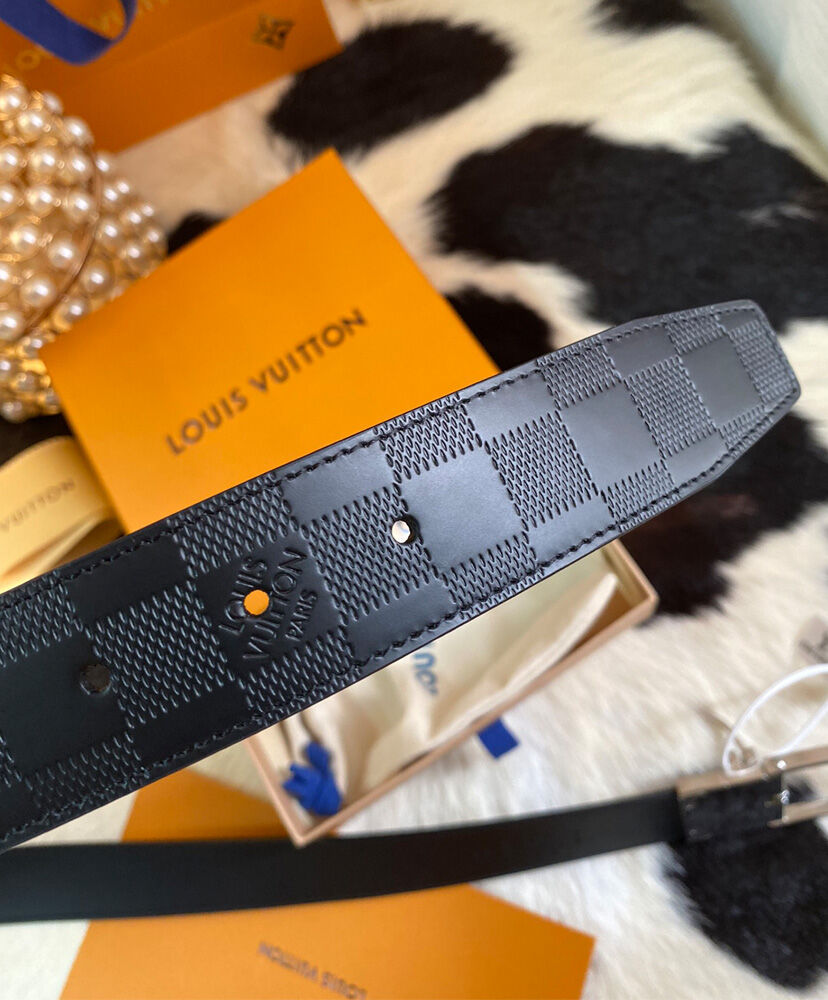 Louis Vuitton Belt Slender 35mm Reversible M9906T Black