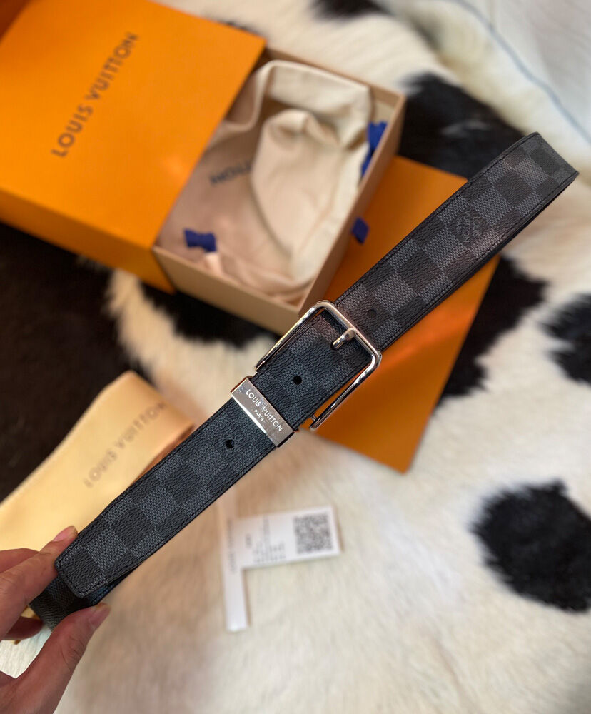 Louis Vuitton Belt Pont Neuf M9402S Black