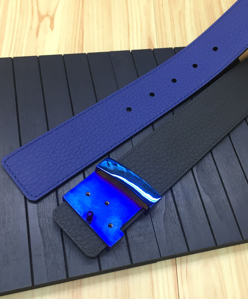 Louis Vuitton Belt LV Initiales Reversible Blue