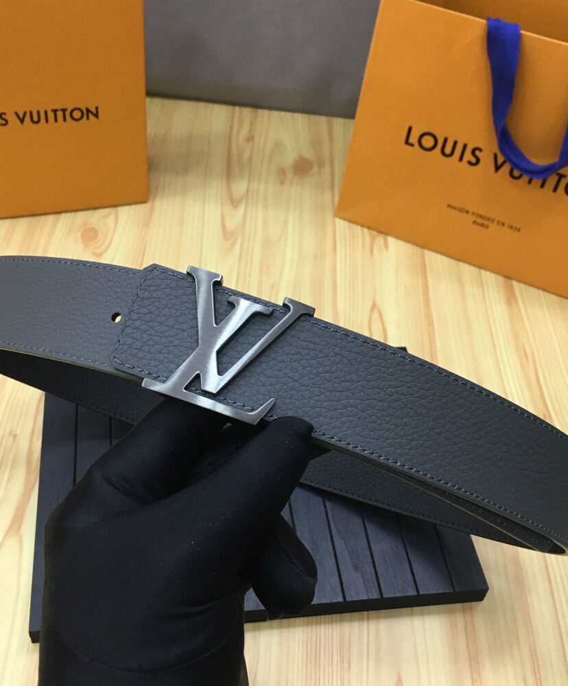 Louis Vuitton Belt LV Initiales Reversible Dark Gray