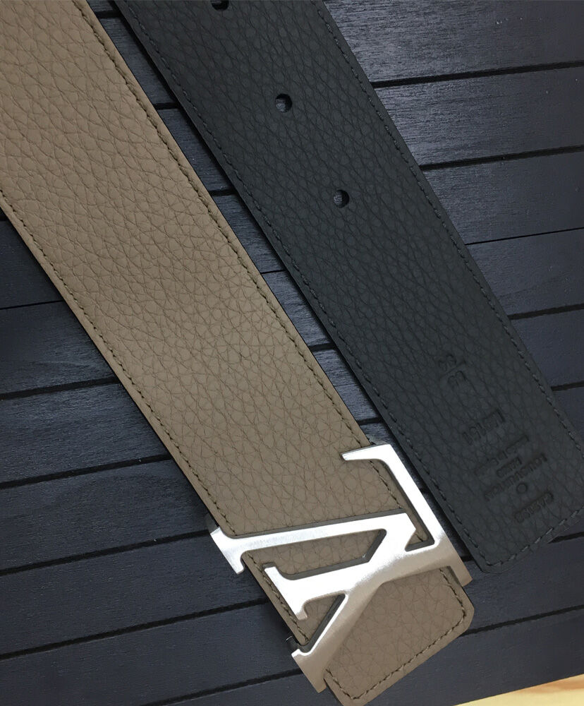 Louis Vuitton Belt LV Initiales Reversible Gray