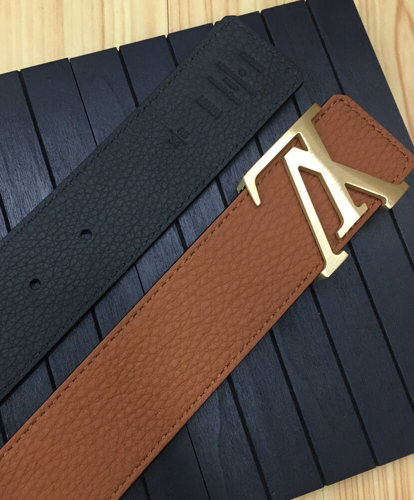 Louis Vuitton Belt LV Initiales Reversible Coffee