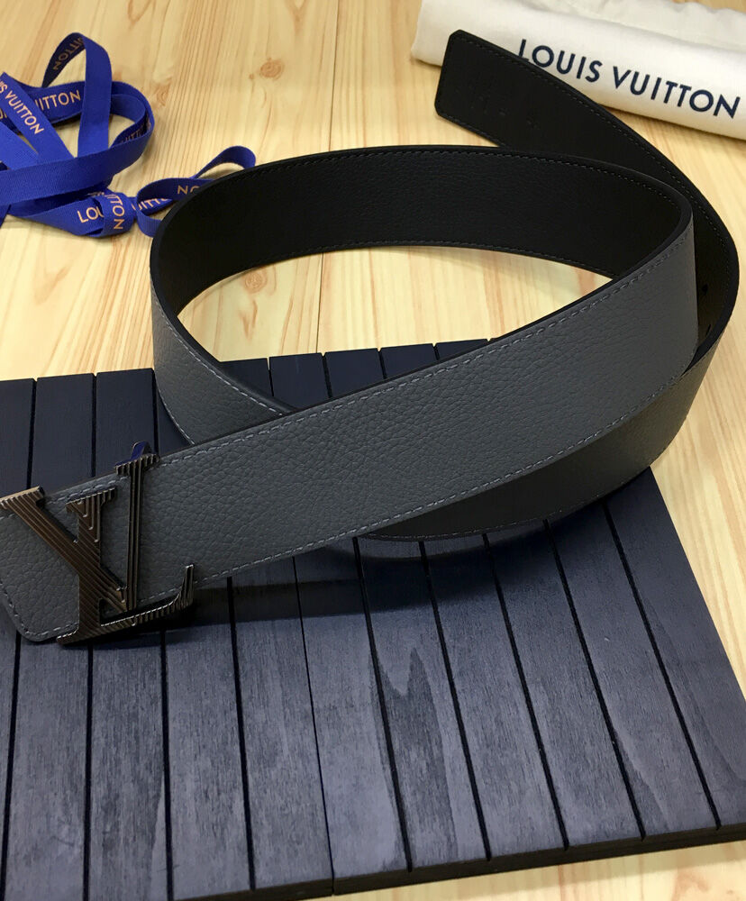 Louis Vuitton Belt LV Initiales Reversible Dark Gray