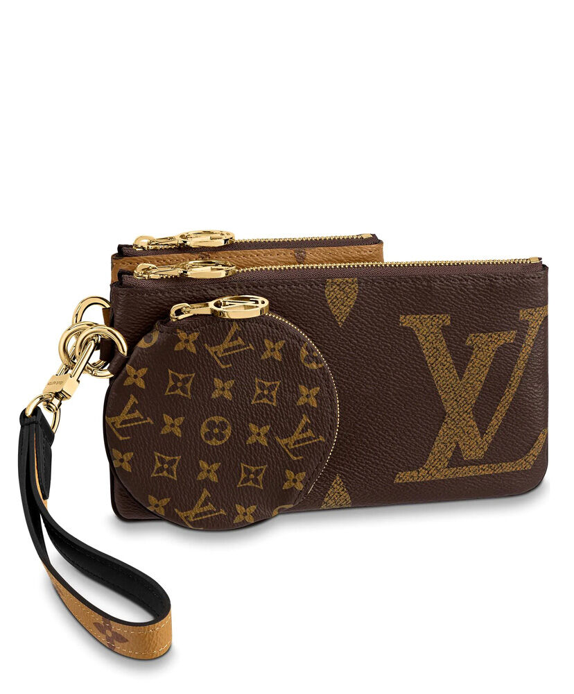 Louis Vuitton Wallet Trio Pouch M68756 Brown