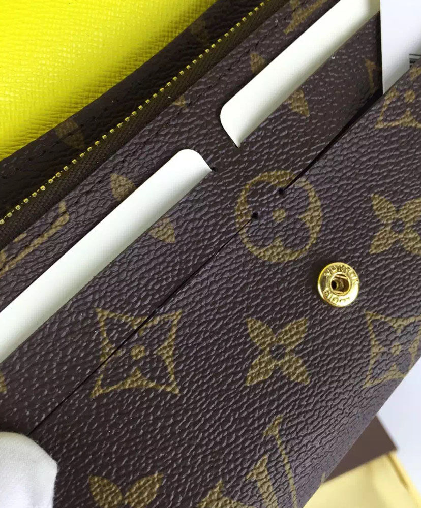 Louis Vuitton Wallet Emilie Wallet M61535 Yellow