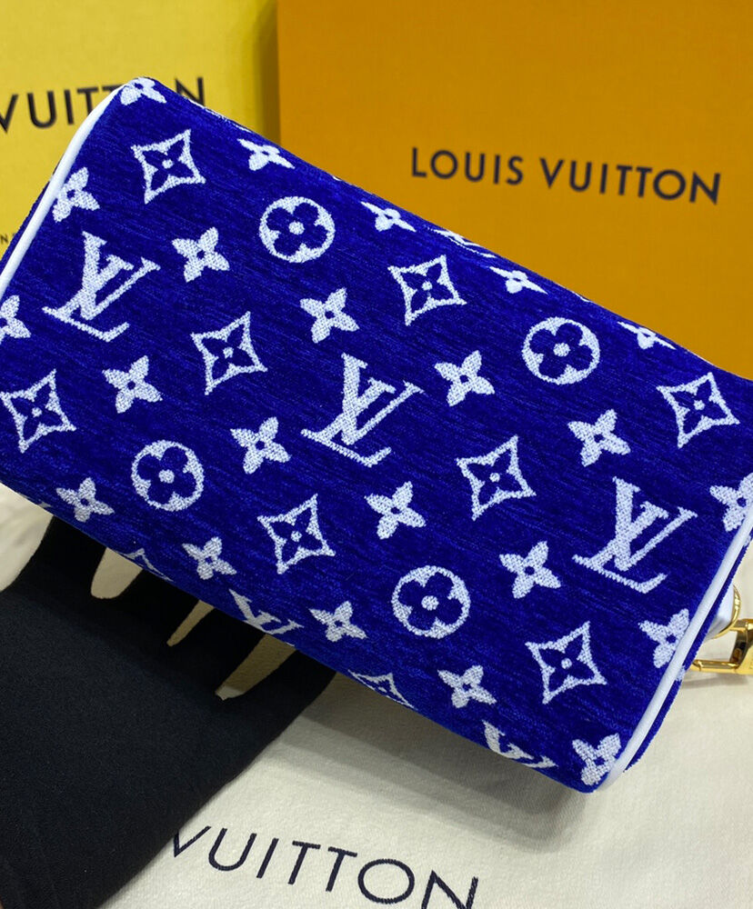 Louis Vuitton Speedy Bandouliere 20 M20751 Blue