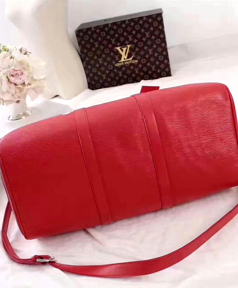 Louis Vuitton X Supreme Epi Keepall Bag Red