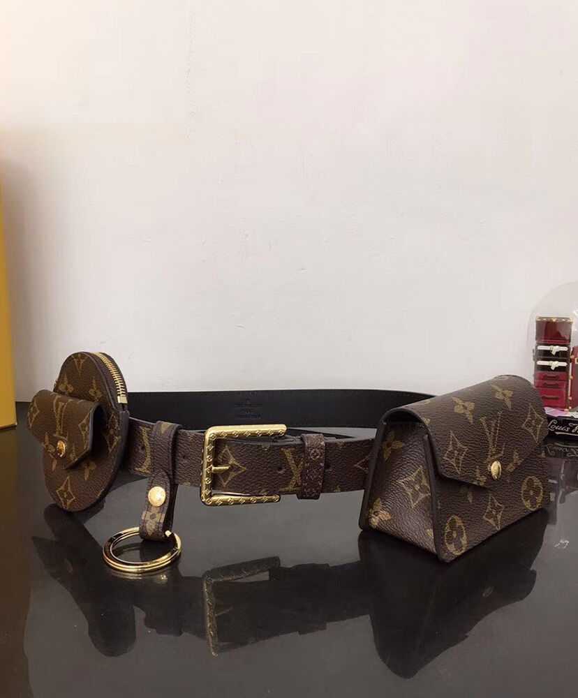 Louis Vuitton Daily Multi Pocket 30mm Belt M0236Y Brown