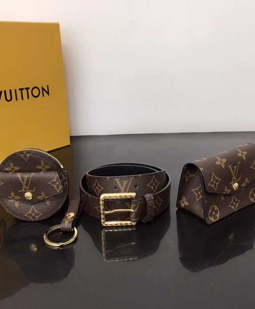 Louis Vuitton Daily Multi Pocket 30mm Belt M0236Y Brown