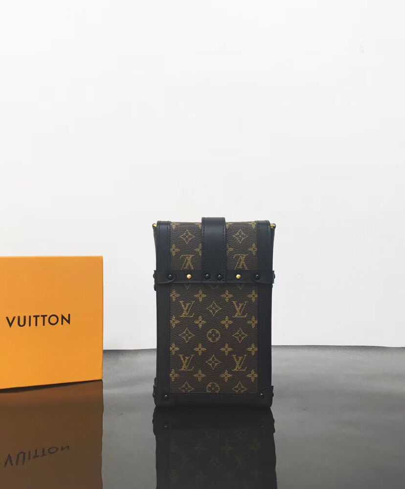 Louis Vuitton Pochette Trunk Verticale M63913 Brown