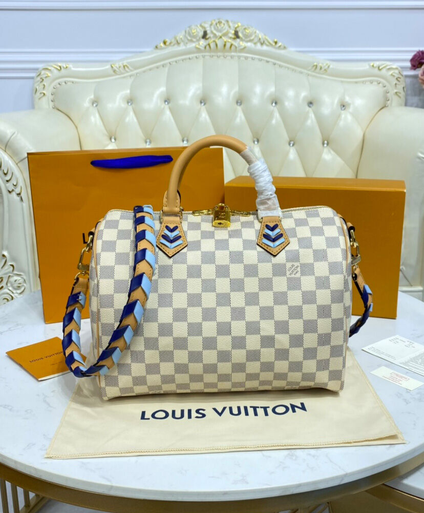 Louis Vuitton Speedy Bandouliere 30 N50054 White