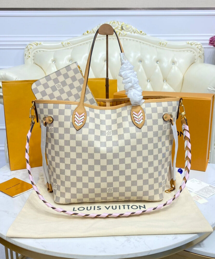 Louis Vuitton Neverfull MM N50047 White