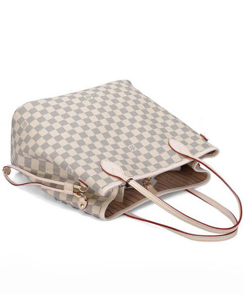 Louis Vuitton damier azur canvas neverfull MM N51107 White