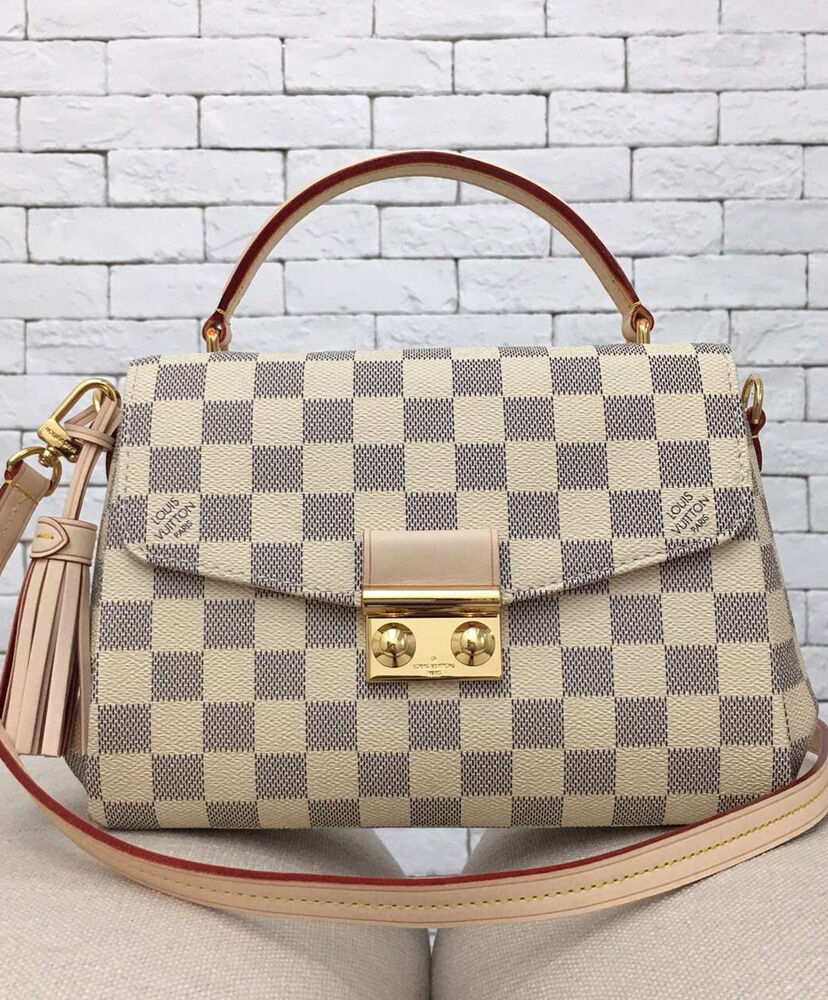 Louis Vuitton Croisette Damier Azur Canvas Bag White M41581