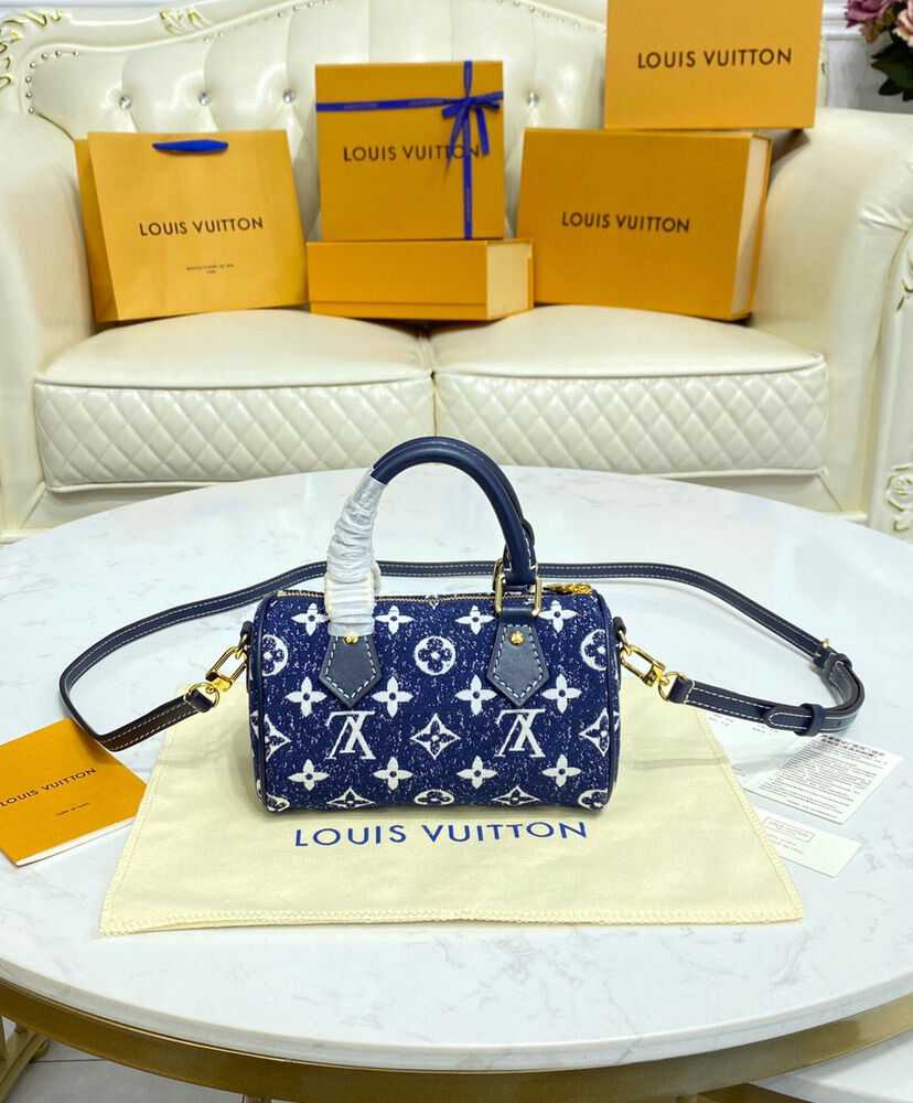 Louis Vuitton Nano Speedy M81168 M81213 Blue