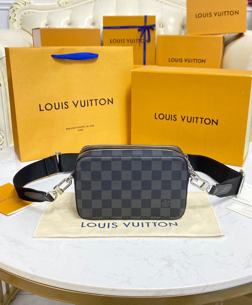 Louis Vuitton Alpha Wearable Wallet N60418 Black