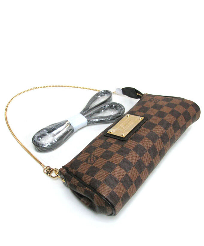 Louis Vuitton Damier Canvas Eva Clutch N55213 Brown