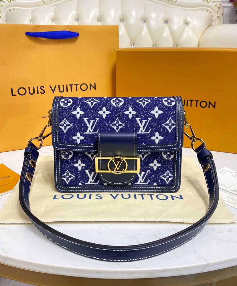 Louis Vuitton Dauphine Mini Handbag Blue