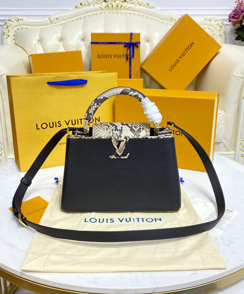 Louis Vuitton Capucines Mini Bag N80931 N96467 Black