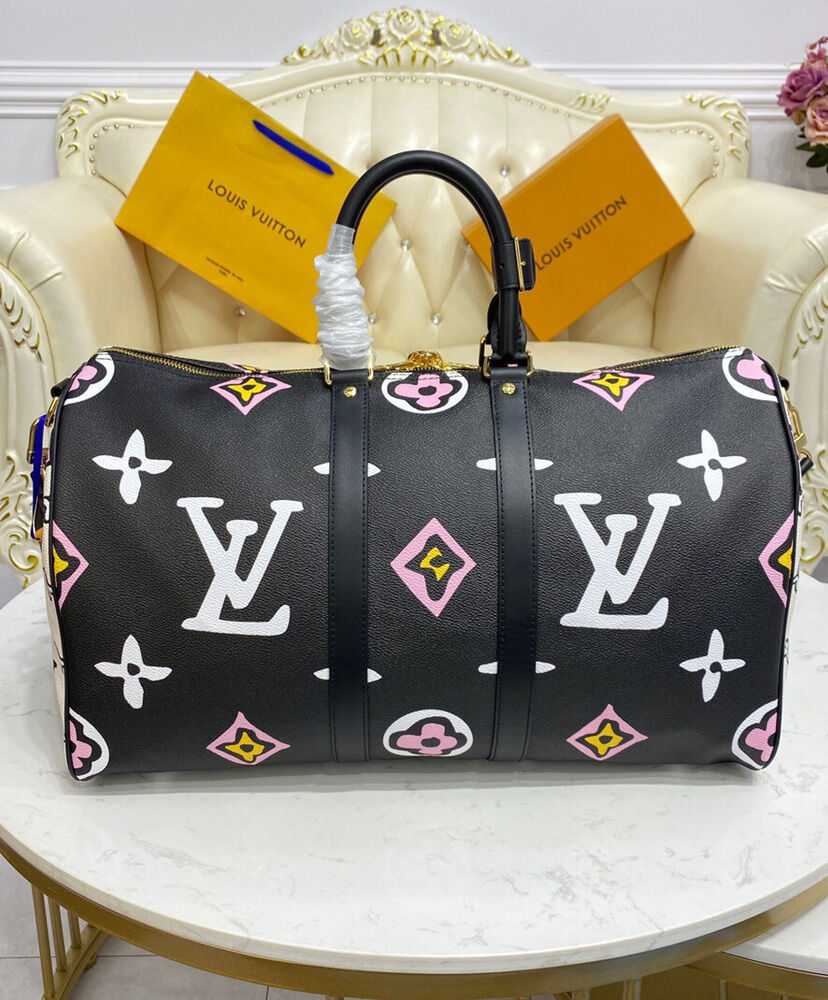 Louis Vuitton Keepall Bandouliere 45 Bag M58656 Black