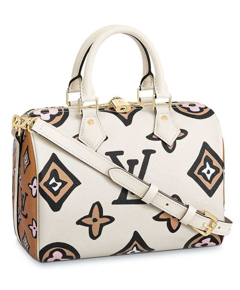 Louis Vuitton Speedy Bandouliere 25 M45828 Cream