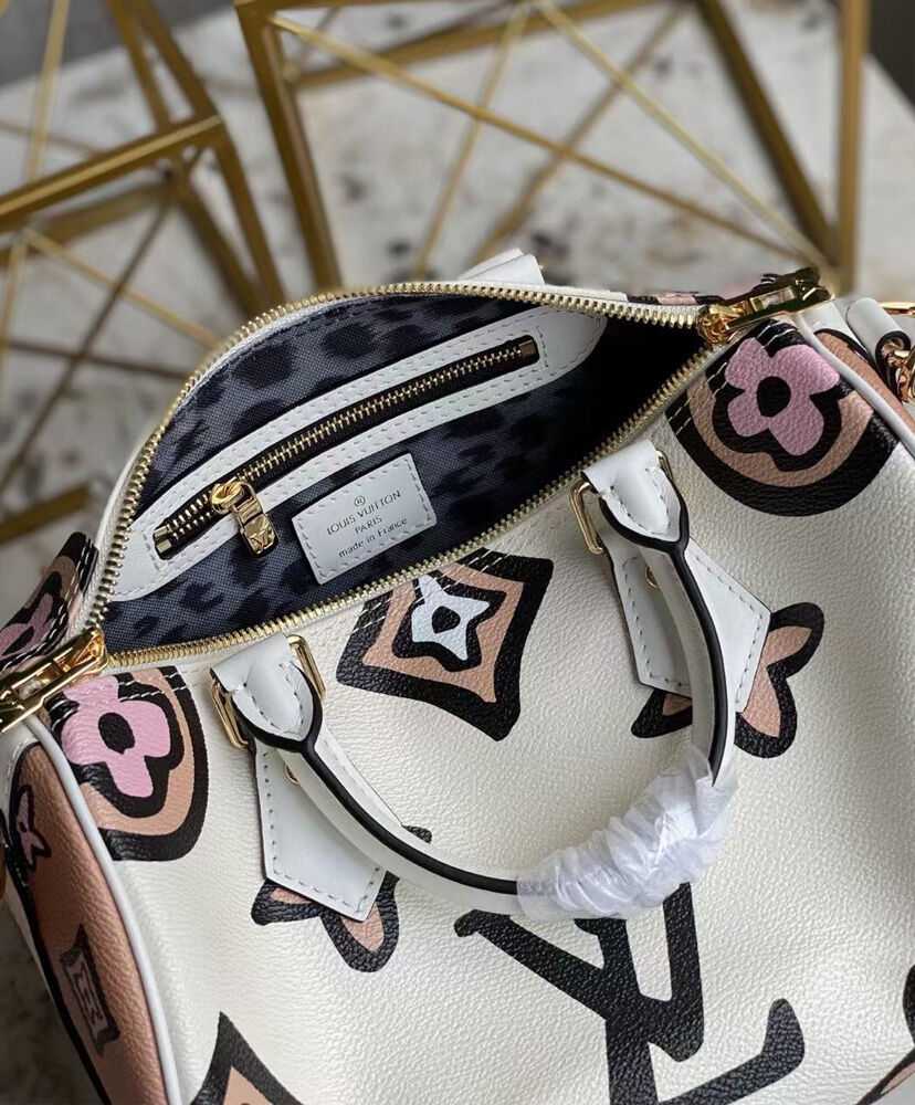 Louis Vuitton Speedy Bandouliere 25 M45828 Cream