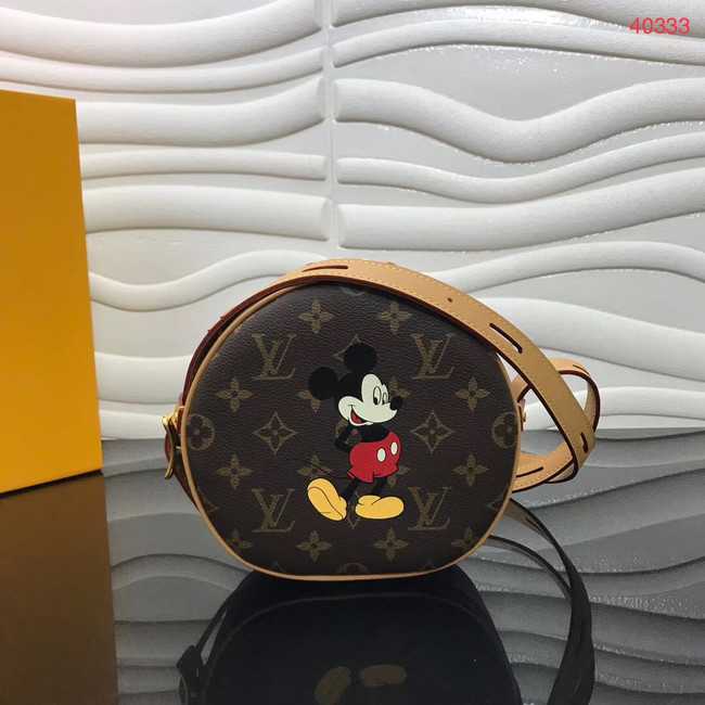 Louis Vuitton Outlet Original Monogram Canvas BOITE CHAPEAU SOUPLE Disney x Mickey Mouse N40333