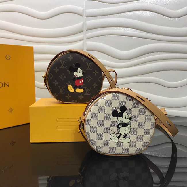 Louis Vuitton Outlet Original Monogram Canvas BOITE CHAPEAU SOUPLE Disney x Mickey Mouse N40333