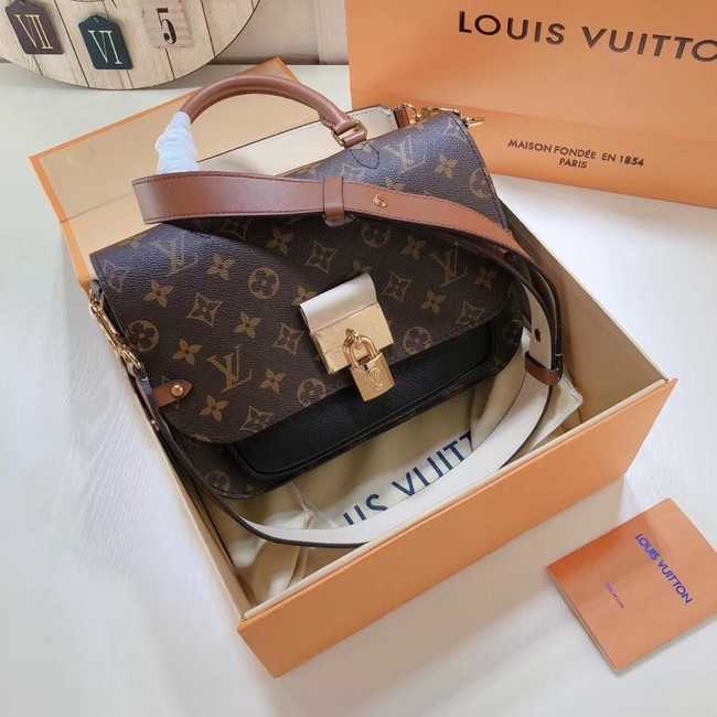 Louis Vuitton Outlet Monogram Canvas Original Leather VAUGIRARD M44354 black