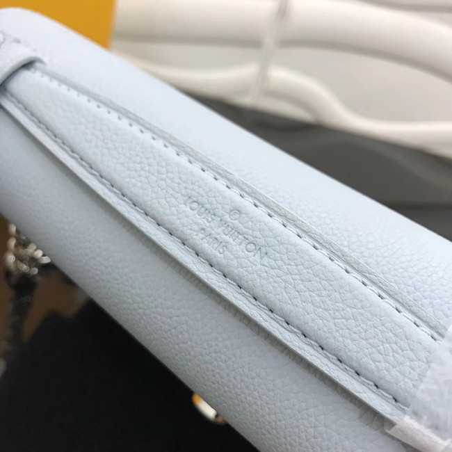 Louis Vuitton Outlet Original Grain calfskin LOCKME CLUTCH M56087 sky blue