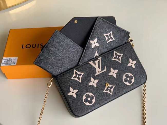 Louis Vuitton Outlet Original POCHETTE FELICIE Chain Bag M69977 black