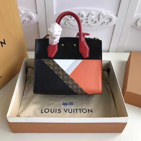 Louis Vuitton Outlet Original Leather CITY STEAMER M53802 Red&Black&Blu