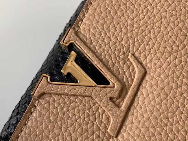 Louis Vuitton Outlet Original Taurillon leather CAPUCINES BB M95509 Nude