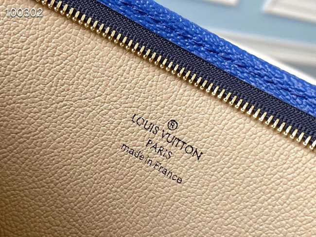 Louis Vuitton Outlet Monogram Canvas Original Leather M68137 blue