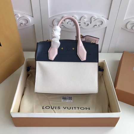 Louis Vuitton Outlet Original Leather CITY STEAMER Mini M55062 Black&White