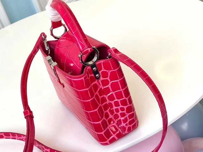 Louis Vuitton Outlet original crocodile CAPUCINES PM M94587 rose