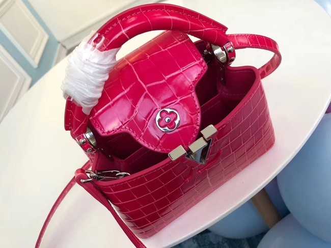 Louis Vuitton Outlet original crocodile CAPUCINES PM M94587 rose