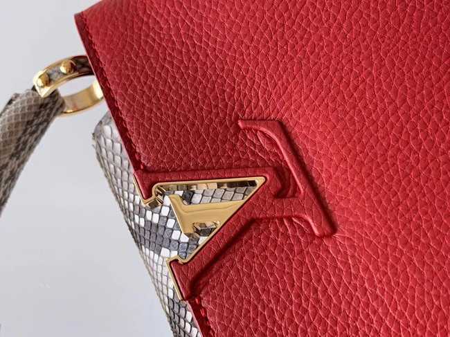 Louis Vuitton Outlet Original Taurillon leather CAPUCINES BB M95509 red