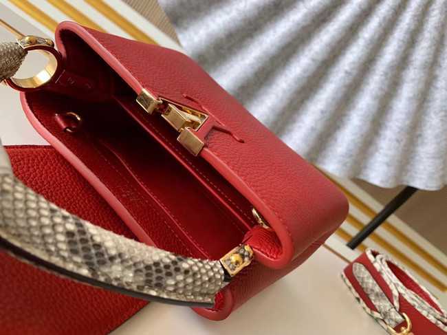 Louis Vuitton Outlet Original Taurillon leather CAPUCINES BB M95509 red