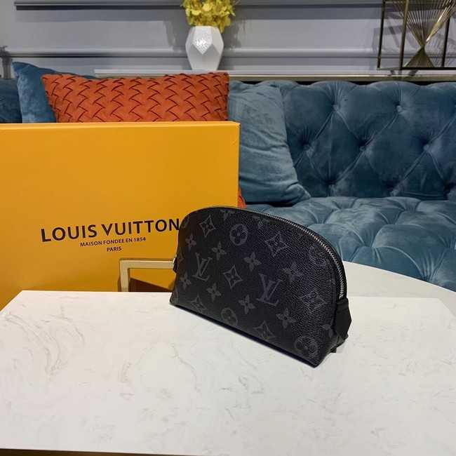 Louis Vuitton Outlet original Monogram COSMETIC POUCH PM M52030 black