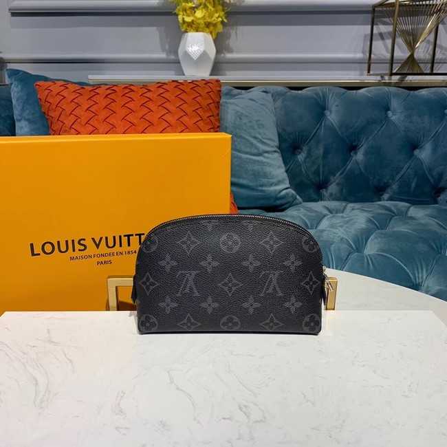 Louis Vuitton Outlet original Monogram COSMETIC POUCH PM M52030 black