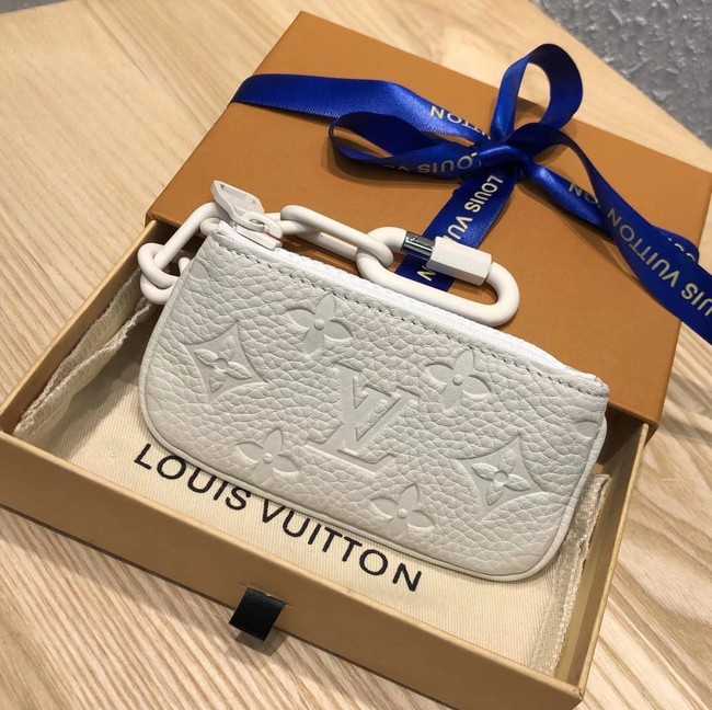 Louis Vuitton Outlet Monogram Empreinte KEY POUCH M44487 white