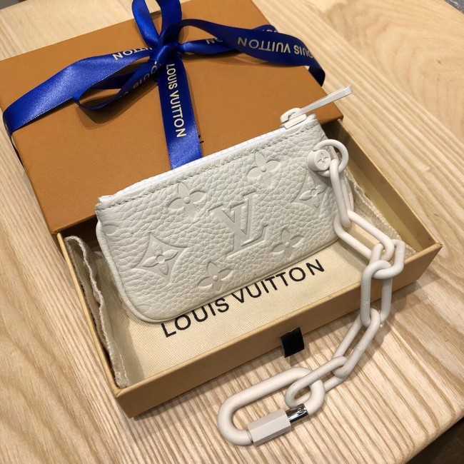 Louis Vuitton Outlet Monogram Empreinte KEY POUCH M44487 white