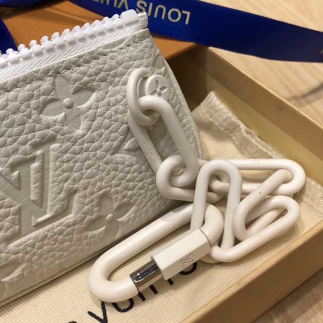 Louis Vuitton Outlet Monogram Empreinte KEY POUCH M44487 white