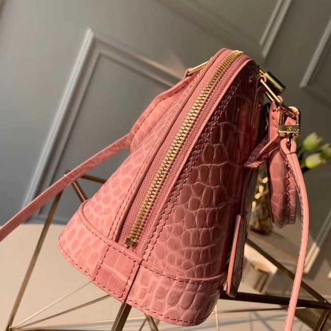 Louis Vuitton Outlet Crocodile Pattern Leather Bag N90897 Pink