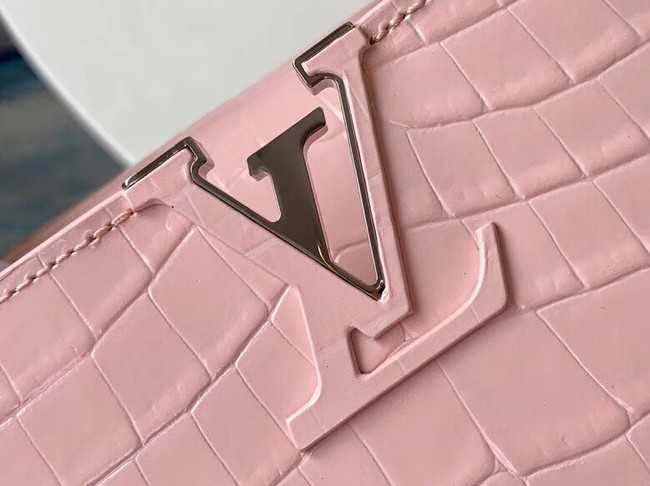 Louis Vuitton Outlet original crocodile CAPUCINES PM M94587 Eau de Rose