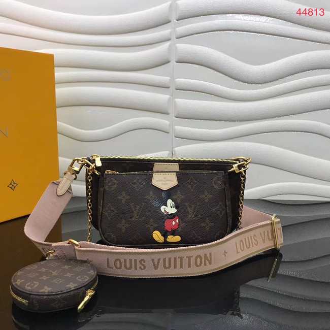 Louis Vuitton Outlet Original Monogram Canvas Disney x Mickey Mouse M44823 pink