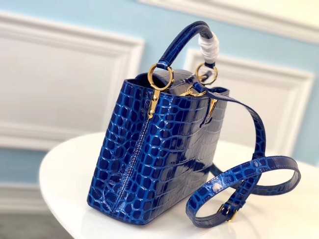 Louis Vuitton Outlet original crocodile CAPUCINES PM M94587 blue