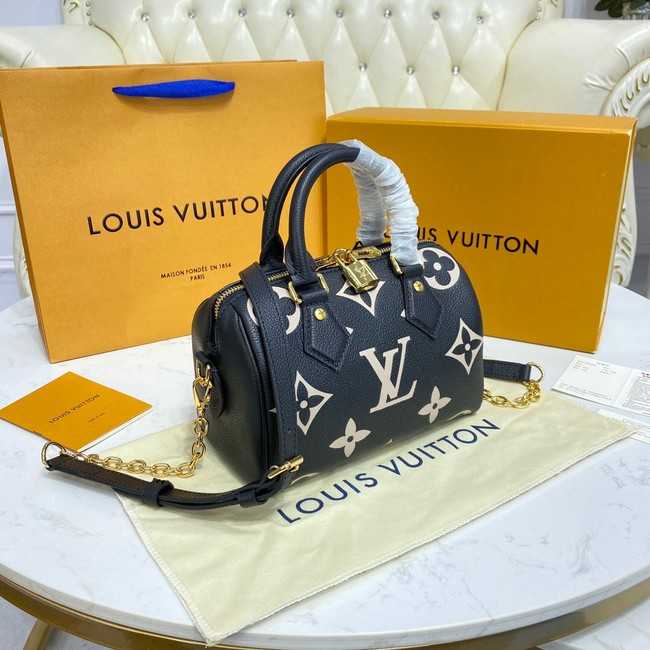 Louis Vuitton Outlet SPEEDY BANDOULIERE 20 M58953 Black&Beige